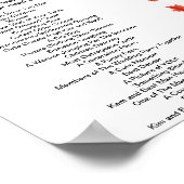 秋の結婚式Iスパイゲームポスター ポスター (角)