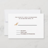 秋の結婚式RSVP: メーソンジャーの花及びBarnwood 出欠カード (裏面)