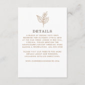 秋の結婚詳細 エンクロージャーカード (正面)