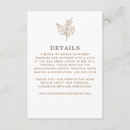 秋の結婚詳細 エンクロージャーカード