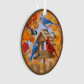 秋の給餌集め オーナメント (正面)