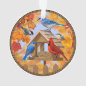 秋の給餌集め オーナメント (裏面)