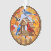 秋の給餌集め オーナメント (正面)