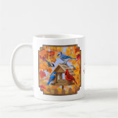 秋の給餌集め コーヒーマグカップ (左)