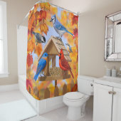 秋の給餌集め シャワーカーテン (インサイチュ)