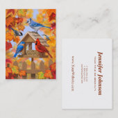 秋の給餌集め 名刺 (正面/裏面)