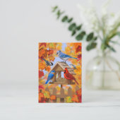 秋の給餌集め 名刺 (スタンド正面)