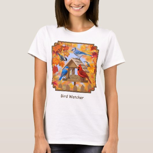 秋の給餌集め Tシャツ (正面)