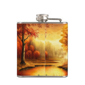 秋の絵を描風景2 フラスク (裏面)