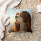 秋の絵画のチャールズ王の無頓着な犬 クッション (ブランケット)