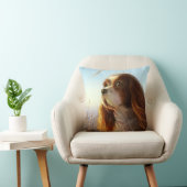 秋の絵画のチャールズ王の無頓着な犬 クッション (椅子)