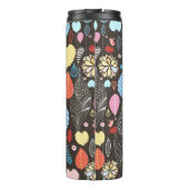 秋の継ぎ目のないカラフル葉b模様 タンブラー (裏面)