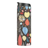 秋の継ぎ目のないカラフル葉b模様 タンブラー (回転右)