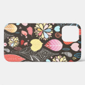 秋の継ぎ目のないカラフル葉b模様 Case-Mate iPhoneケース (裏面 (横))