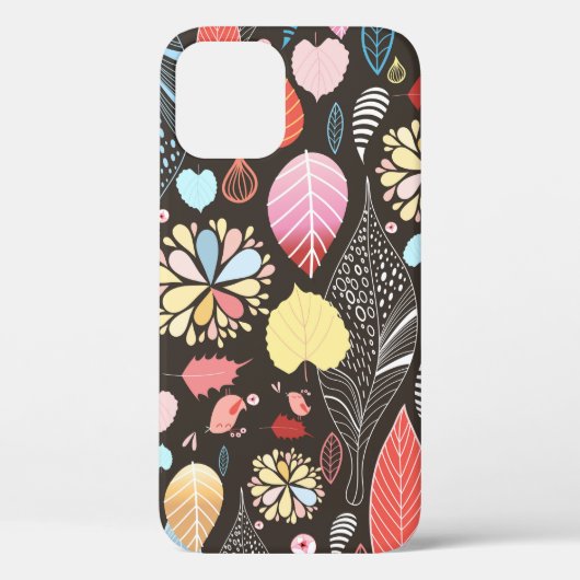 秋の継ぎ目のないカラフル葉b模様 Case-Mate iPhoneケース (裏面)