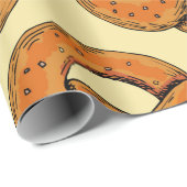 秋の継ぎ目のないパターンとプレッツェル，オクトバーフェスト ラッピングペーパー (ロールコーナー)