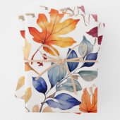 秋の継ぎ目のないパターン ラッピングペーパーシート (インサイチュ)