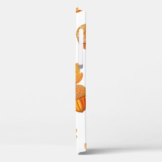 秋の継ぎ目のない模様、オークの葉カラフル付き Case-Mate iPhoneケース (裏面 / 左)