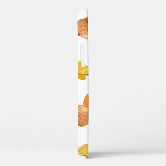 秋の継ぎ目のない模様、オークの葉カラフル付き Case-Mate iPhoneケース (裏面 / 右)