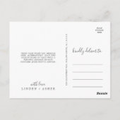 秋の緑ありがとうポストカード ポストカード (裏面)