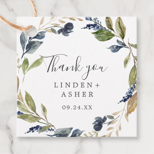 秋の緑ありがとう フェイバータグ (正面)