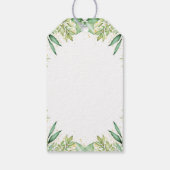 秋の緑のカボチャ赤ちゃんシャワーありがとう ギフトタグ (裏面)