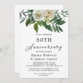 秋の緑結婚50周年 招待状 (正面/裏面)