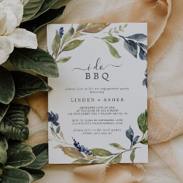 秋の緑I do BBQ婚約パーティ 招待状