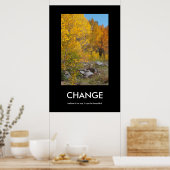 秋の縁に美しい変化のポスター ポスター (キッチン)