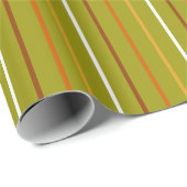 秋の縦色ストライプの ラッピングペーパー (ロールコーナー)