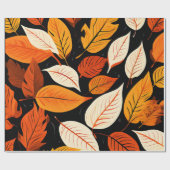 秋の繁栄：鮮やか紅葉 ラッピングペーパー (フラット)