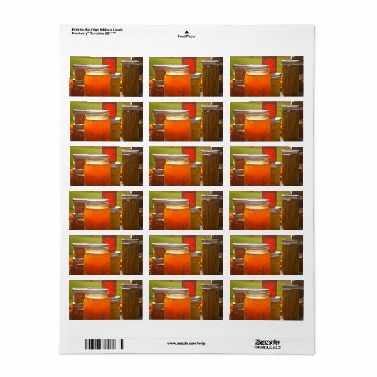 秋の缶詰 ラベル (フルシート)