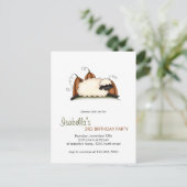 秋の羊・羊とカボチャ ポストカード (スタンド正面)