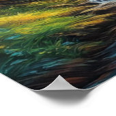 秋の美しいの森 ポスター (角)