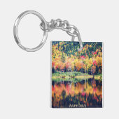 秋の美しいアクリルキーチェーン キーホルダー (正面左)