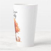 秋の美しいコーヒーマグ カフェラテマグ (正面)