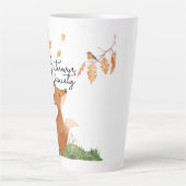 秋の美しいコーヒーマグ カフェラテマグ (正面)