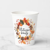 秋の美しいコーヒーマグ 紙コップ (正面)