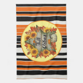 秋の美しいトレンディー感謝祭コレクション キッチンタオル (縦)