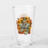 秋の美しいトレンディー感謝祭コレクション タンブラーグラス (正面)
