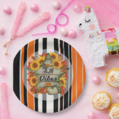 秋の美しいトレンディー感謝祭コレクション ペーパープレート (パーティー)