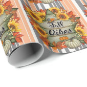 秋の美しいトレンディー感謝祭コレクション ラッピングペーパー (ロールコーナー)