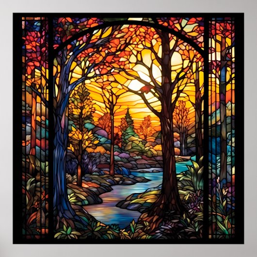 秋の美しいポスター ポスター (正面)