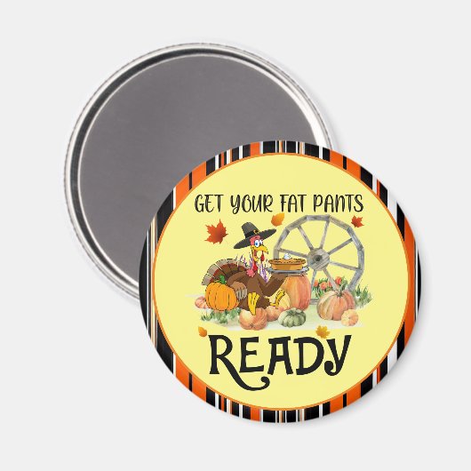 秋の美しい感謝祭モダンコレクション マグネット (正面/裏面)