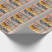 秋の美しい感謝祭モダンコレクション ラッピングペーパー (角)