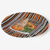 秋の美しい感謝祭人気があるコレクション ペーパープレート (アングル)