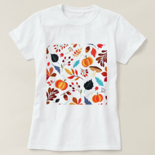 秋の美しい柄のTシャツ Tシャツ