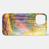 秋の美しい森、風光明媚なラの油絵 Case-Mate iPhoneケース (裏面 (横))