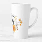 秋の美しい カフェラテマグ (右)