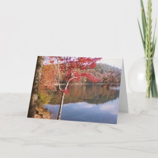 秋の美しい カード (正面)
